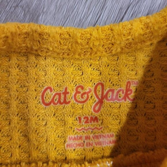 Cat & Jack Mustard Sweater top - Picture 2 of 2